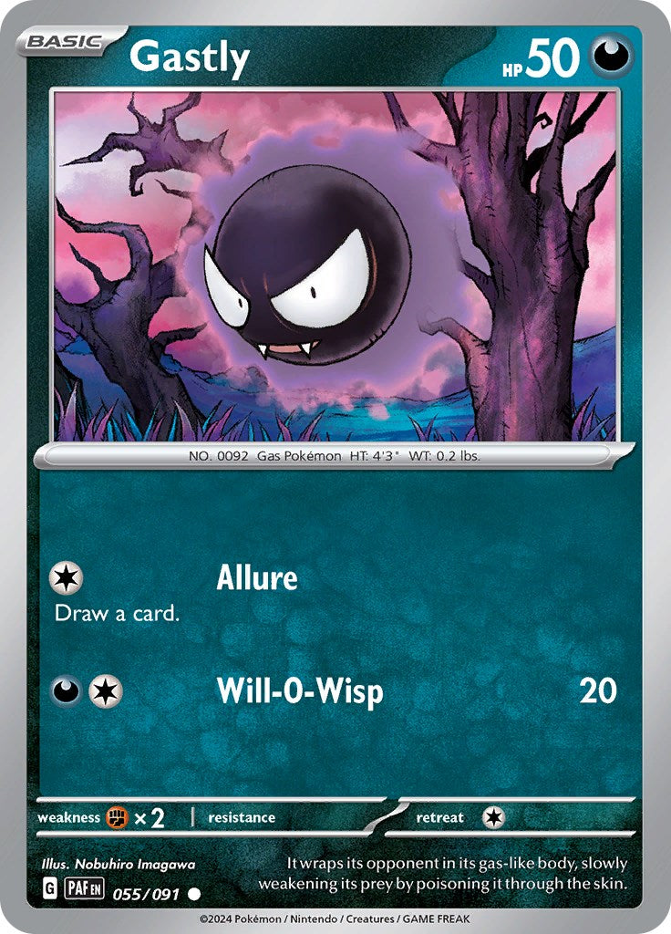 Gastly (055/091) [Scarlet & Violet: Paldean Fates] | Jack's On Queen