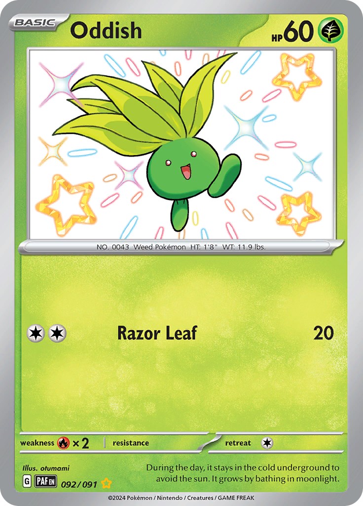 Oddish (092/091) [Scarlet & Violet: Paldean Fates] | Jack's On Queen