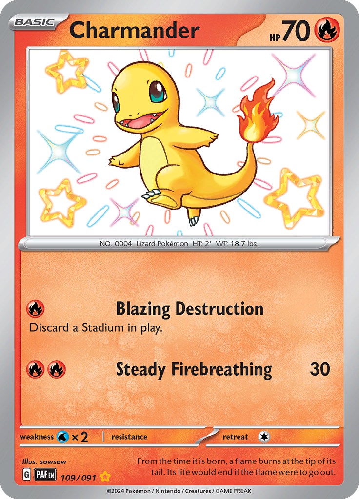 Charmander (109/091) [Scarlet & Violet: Paldean Fates] | Jack's On Queen