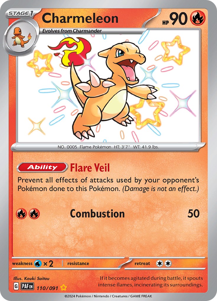 Charmeleon (110/091) [Scarlet & Violet: Paldean Fates] | Jack's On Queen