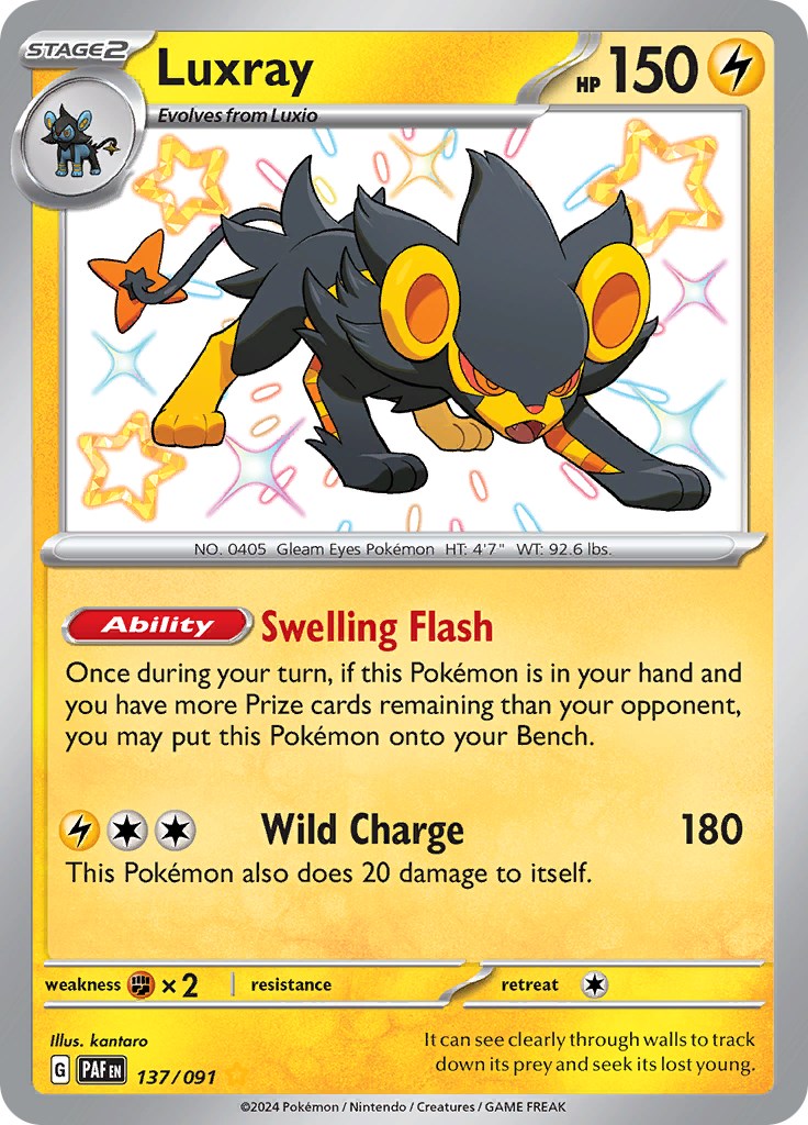 Luxray (137/091) [Scarlet & Violet: Paldean Fates] | Jack's On Queen