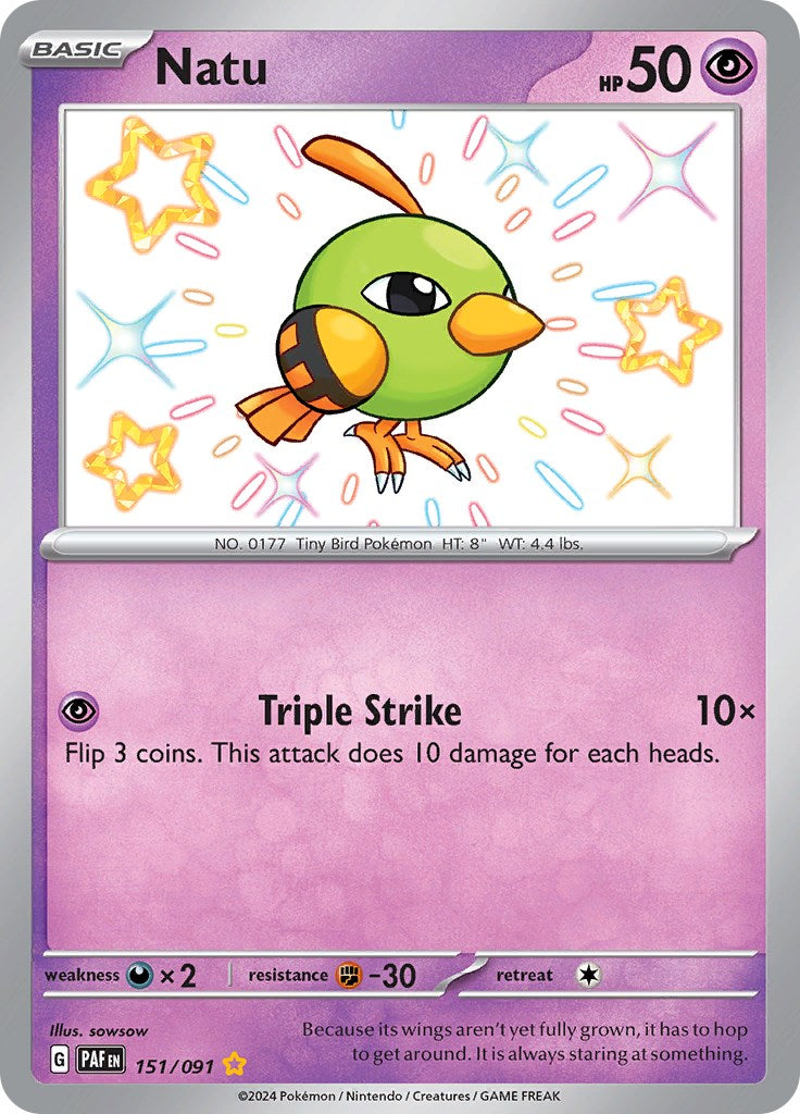 Natu (151/091) [Scarlet & Violet: Paldean Fates] | Jack's On Queen