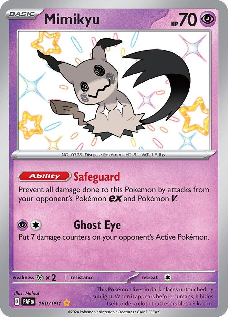 Mimikyu -160/091 [Scarlet & Violet: Paldean Fates] | Jack's On Queen