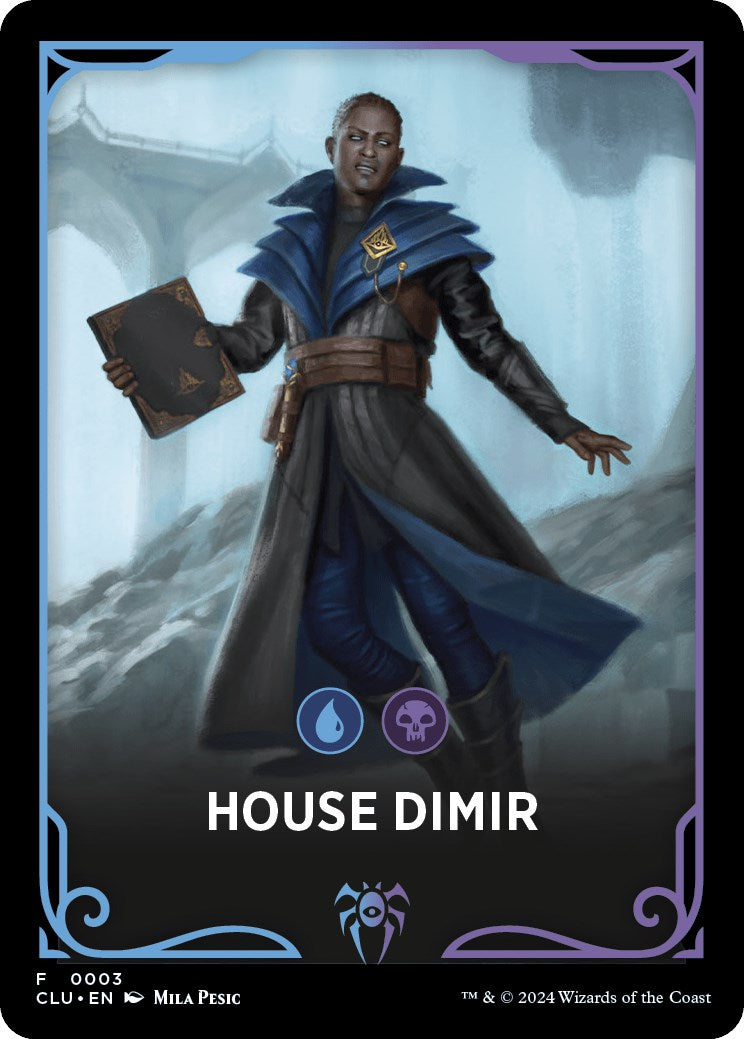 House Dimir Theme Card [Ravnica: Clue Edition Tokens] | Jack's On Queen