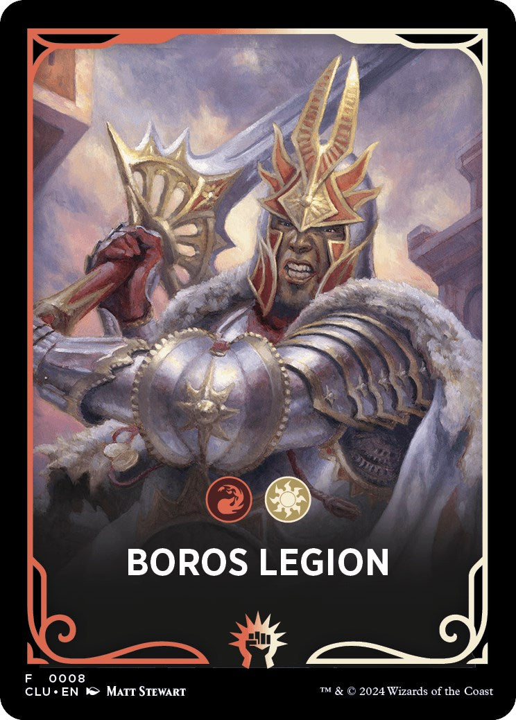 Boros Legion Theme Card [Ravnica: Clue Edition Tokens] | Jack's On Queen