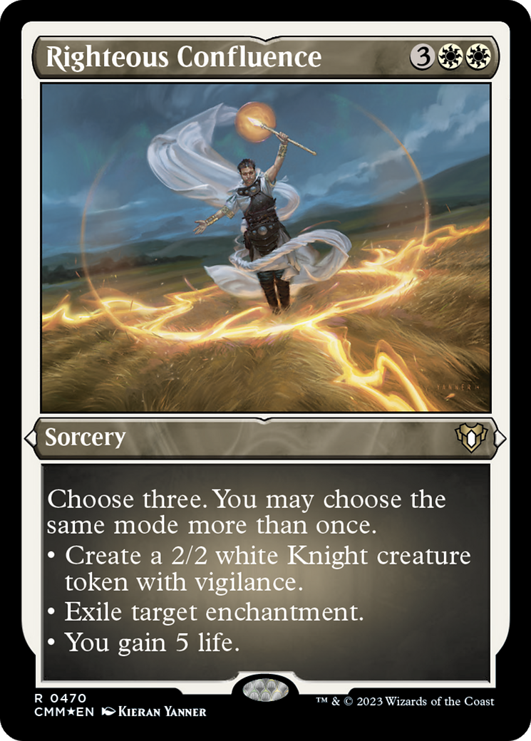 Righteous Confluence (Foil Etched) [Commander Masters] | Jack's On Queen