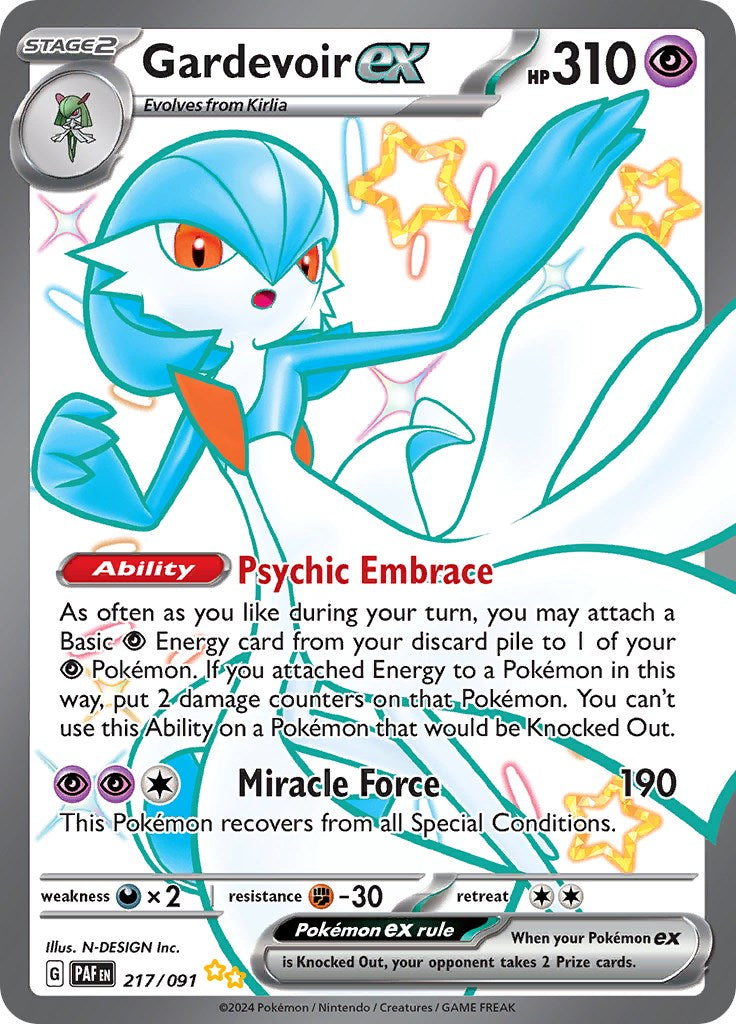 Gardevoir ex (217/091) [Scarlet & Violet: Paldean Fates] | Jack's On Queen