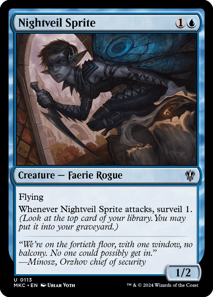Nightveil Sprite [Murders at Karlov Manor Commander] | Jack's On Queen