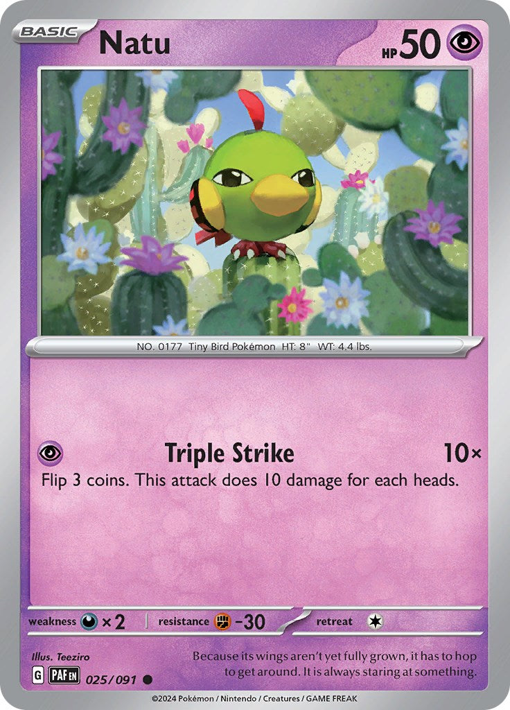 Natu (025/091) [Scarlet & Violet: Paldean Fates] | Jack's On Queen