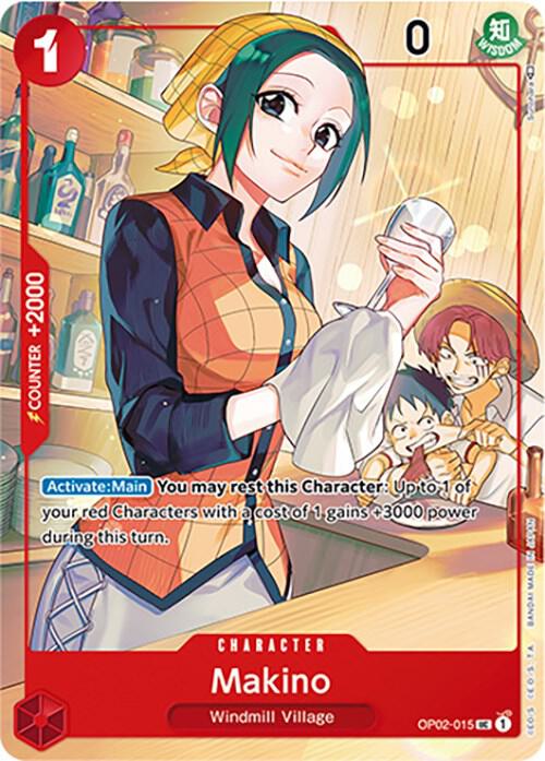 Makino (Japanese 1st Anniversary Set) (OP02-015) [One Piece Promotion Cards] | Jack's On Queen