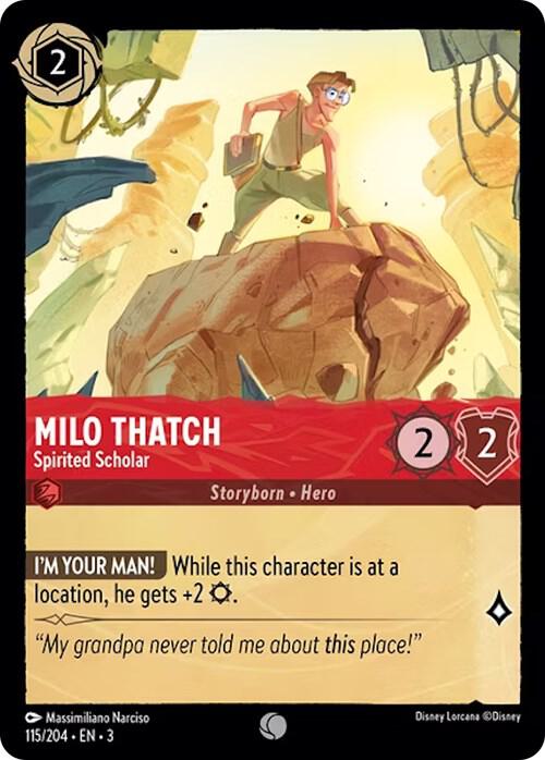 Milo Thatch - Spirited Scholar (115/204) [Into the Inklands] | Jack's On Queen