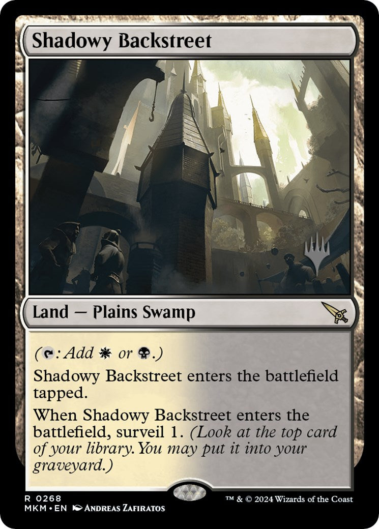 Shadowy Backstreet (Promo Pack) [Murders at Karlov Manor Promos] | Jack's On Queen