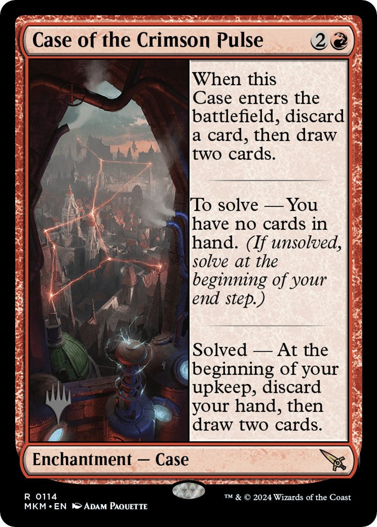Case of the Crimson Pulse (Promo Pack) [Murders at Karlov Manor Promos] | Jack's On Queen