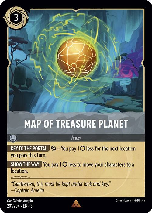 Map of Treasure Planet (201/204) [Into the Inklands] | Jack's On Queen