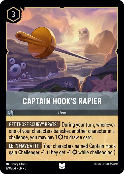 Captain Hook's Rapier (199/204) [Into the Inklands] | Jack's On Queen