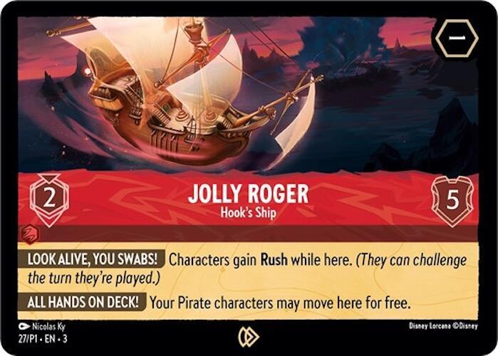 Jolly Roger - Hook's Ship (27) [Disney Lorcana Promo Cards] | Jack's On Queen