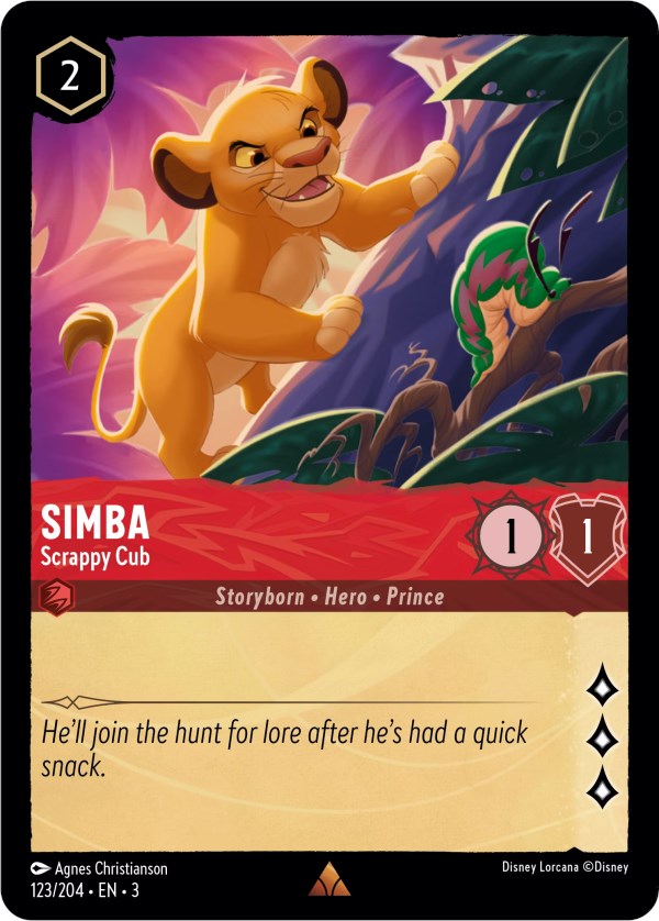 Simba - Scrappy Cub (123/204) [Into the Inklands] | Jack's On Queen