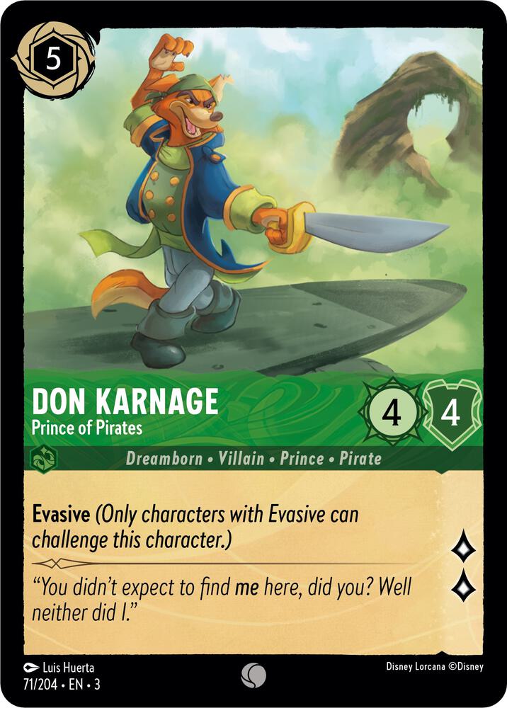 Don Karnage - Prince of Pirates (71/204) [Into the Inklands] | Jack's On Queen