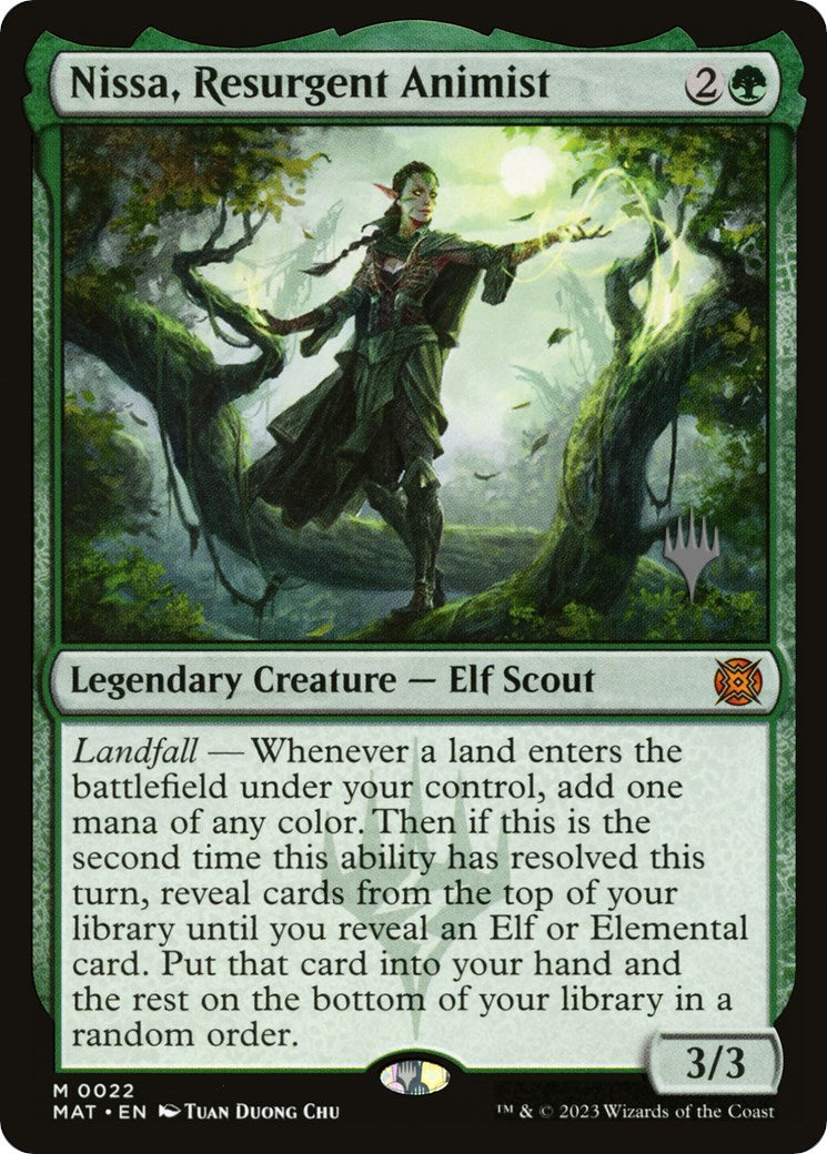 Nissa, Resurgent Animist (Promo Pack) [Murders at Karlov Manor Promos] | Jack's On Queen