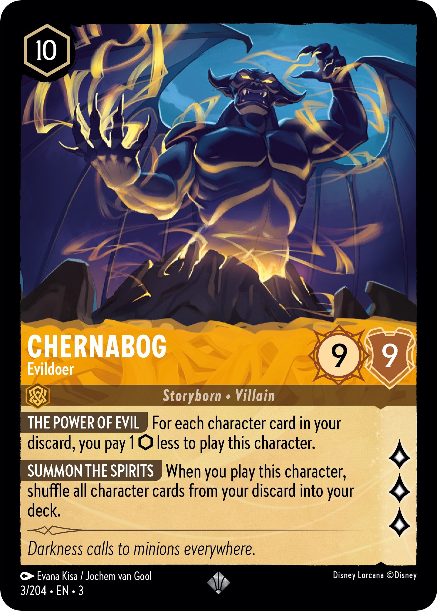 Chernabog - Evildoer (3/204) [Into the Inklands] | Jack's On Queen
