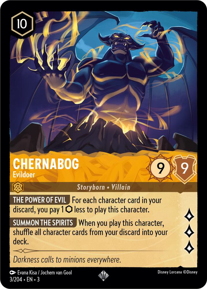 Chernabog - Evildoer (3/204) [Into the Inklands] | Jack's On Queen