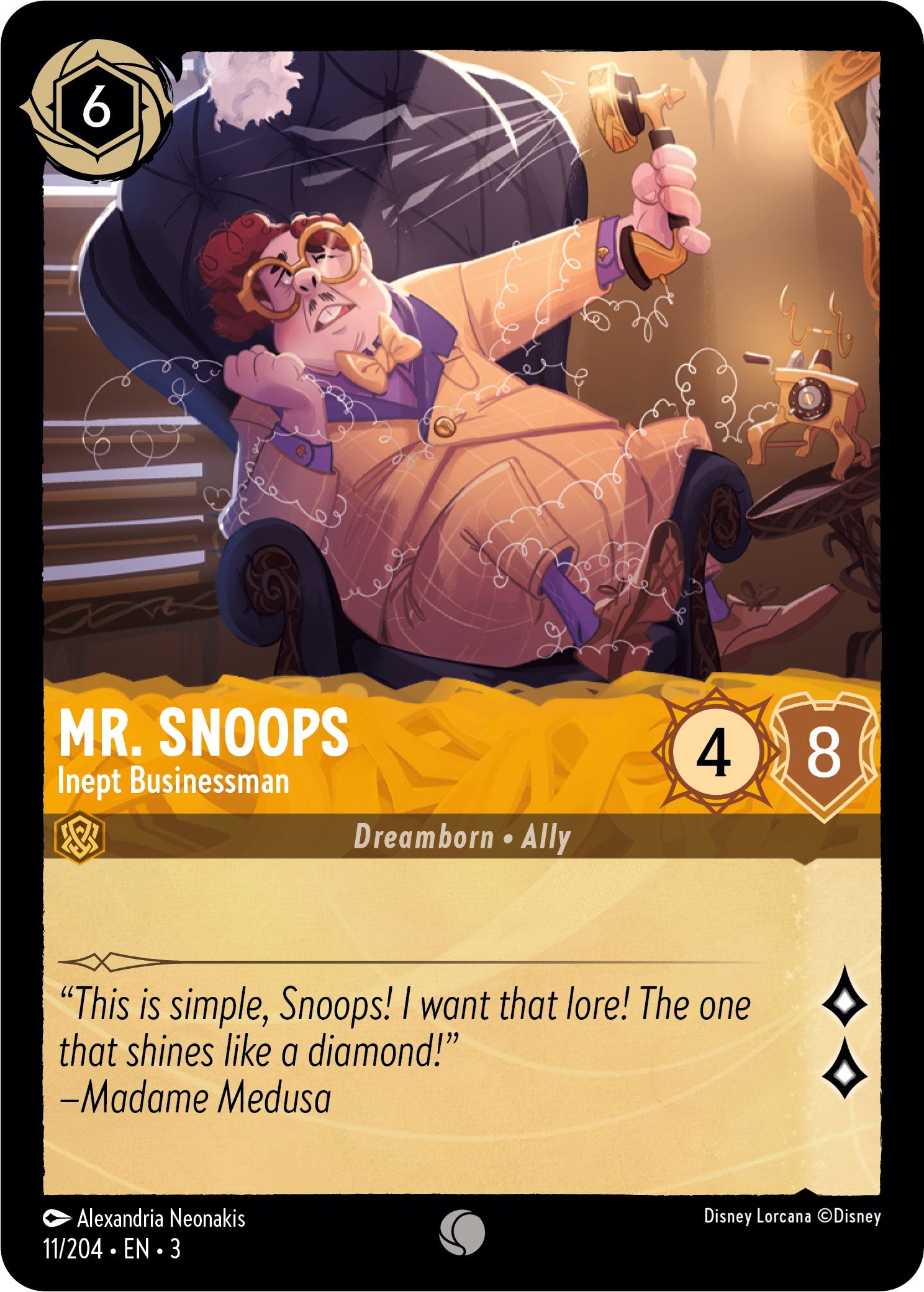Mr. Snoops - Inept Businessman (11/204) [Into the Inklands] | Jack's On Queen