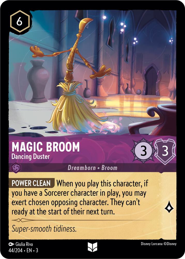 Magic Broom - Dancing Duster (44/204) [Into the Inklands] | Jack's On Queen