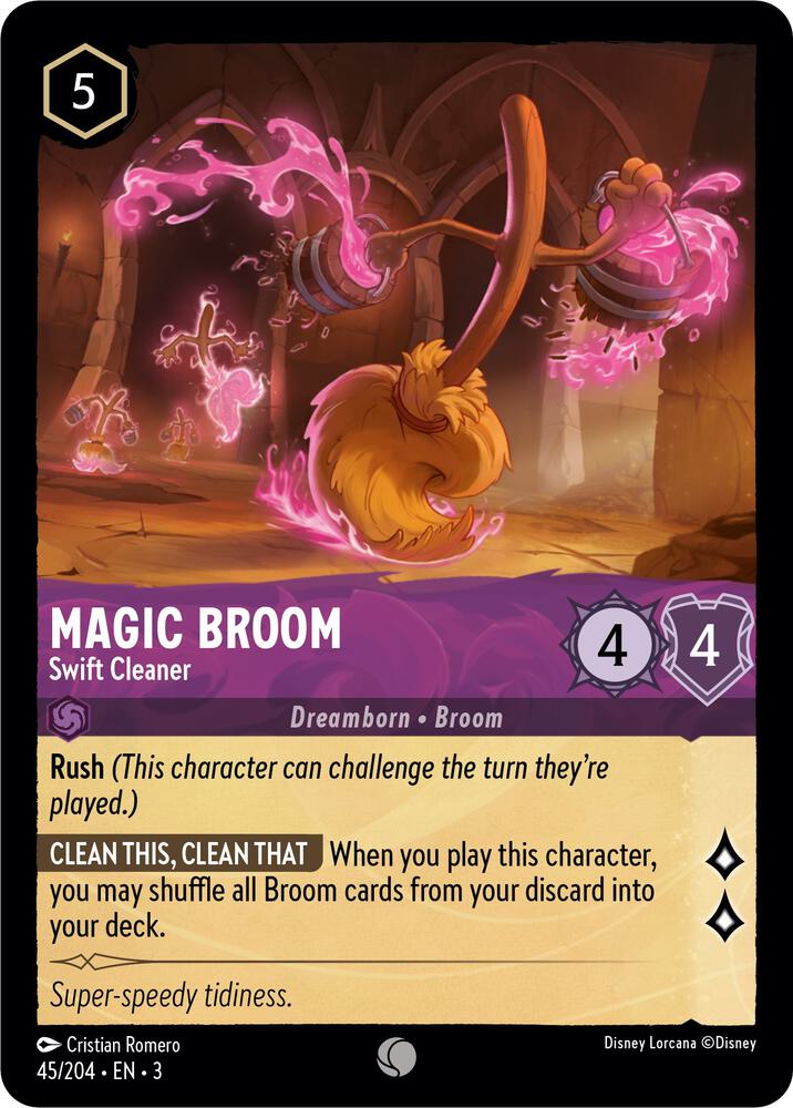 Magic Broom - Swift Cleaner (45/204) [Into the Inklands] | Jack's On Queen