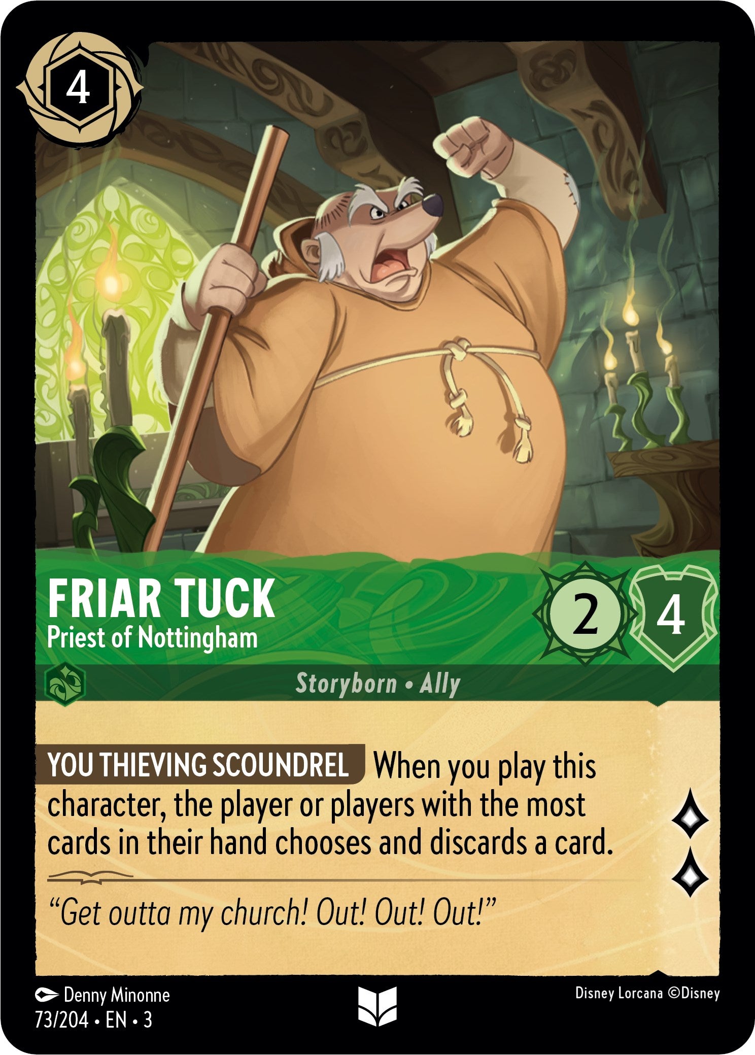 Friar Tuck - Priest of Nottingham (73/204) [Into the Inklands] | Jack's On Queen