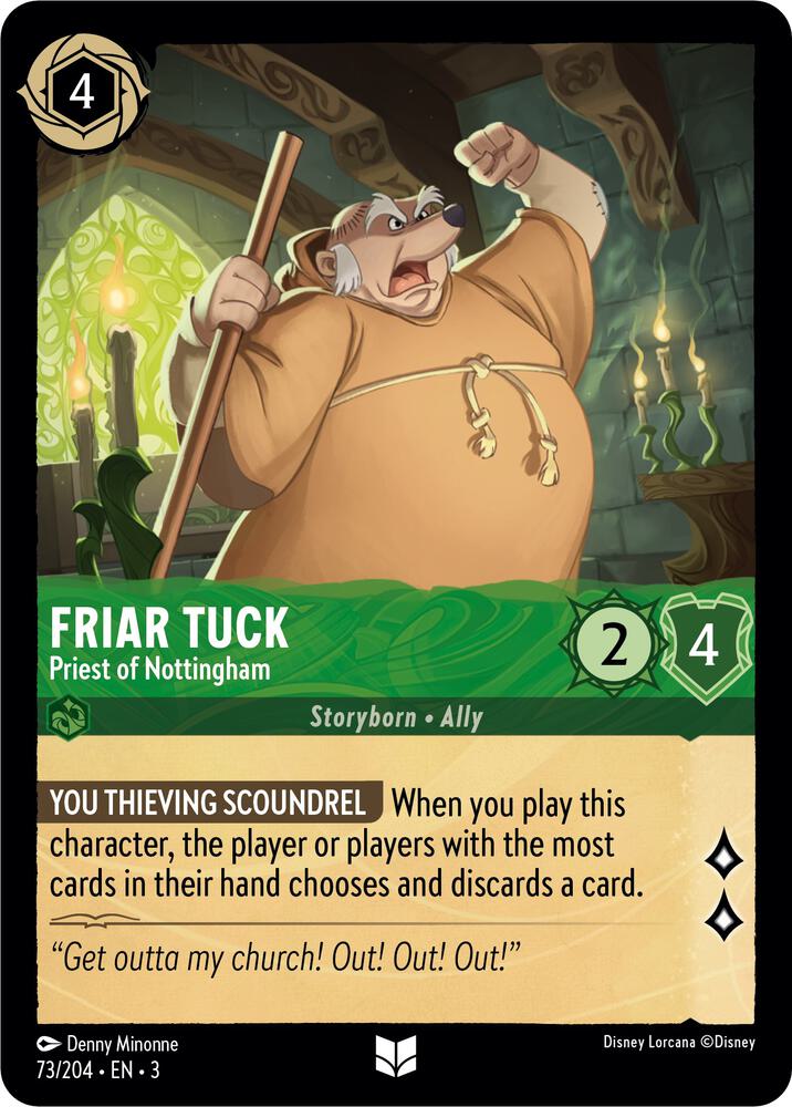 Friar Tuck - Priest of Nottingham (73/204) [Into the Inklands] | Jack's On Queen