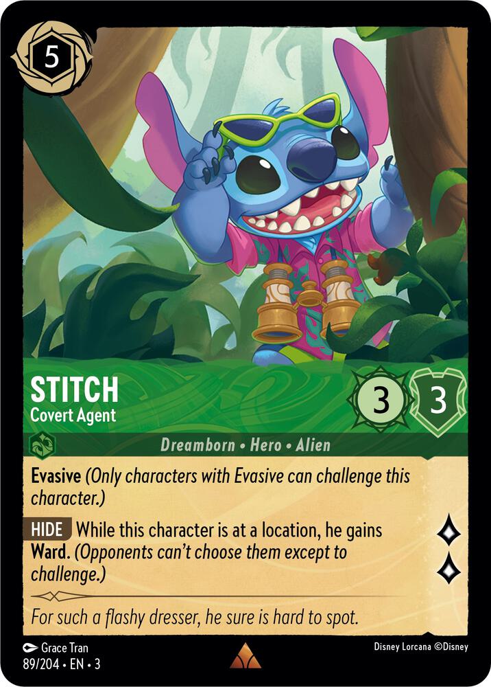 Stitch - Covert Agent (89/204) [Into the Inklands] | Jack's On Queen