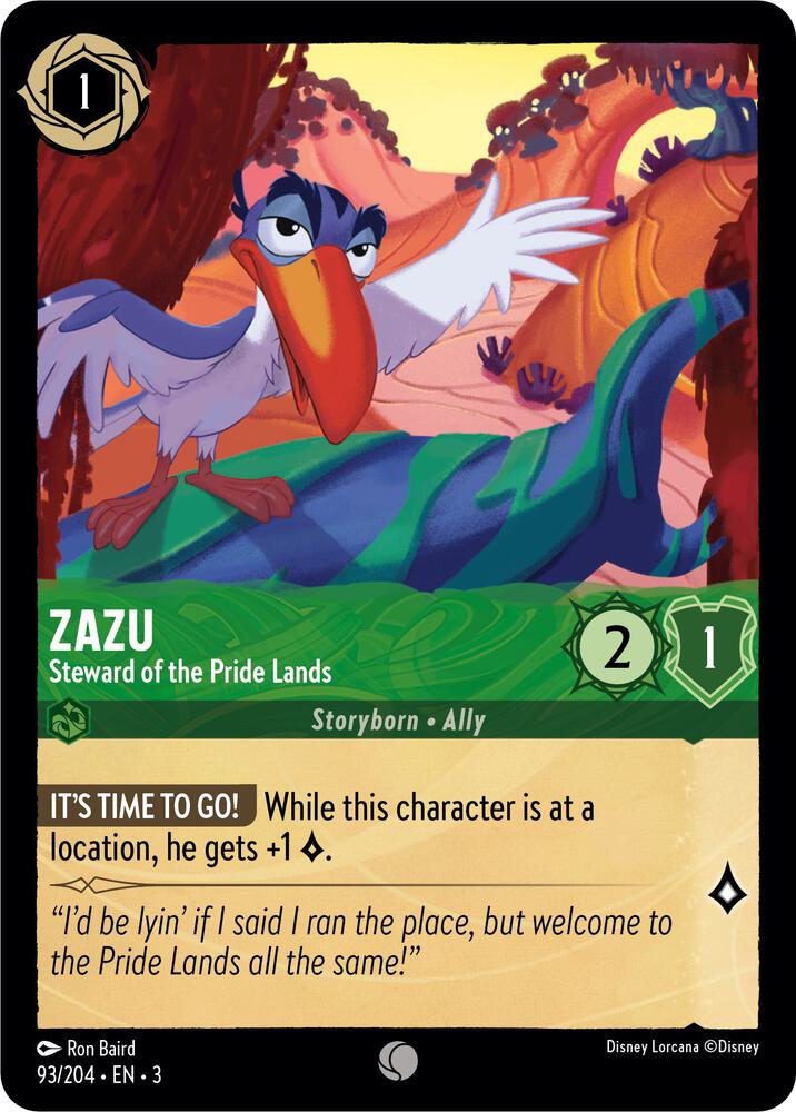 Zazu - Steward of the Pride Lands (93/204) [Into the Inklands] | Jack's On Queen