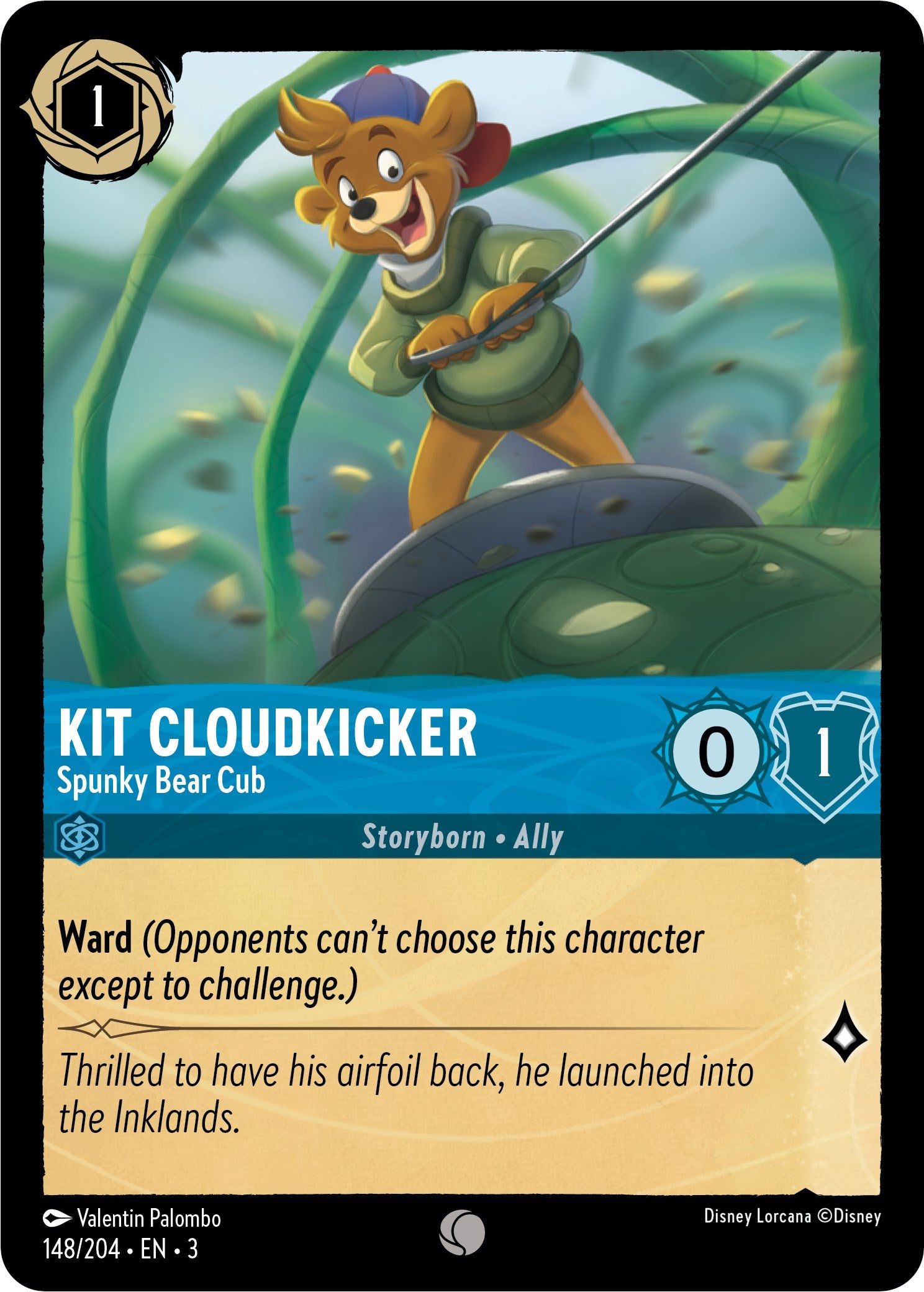 Kit Cloudkicker - Spunky Bear Cub (148/204) [Into the Inklands] | Jack's On Queen