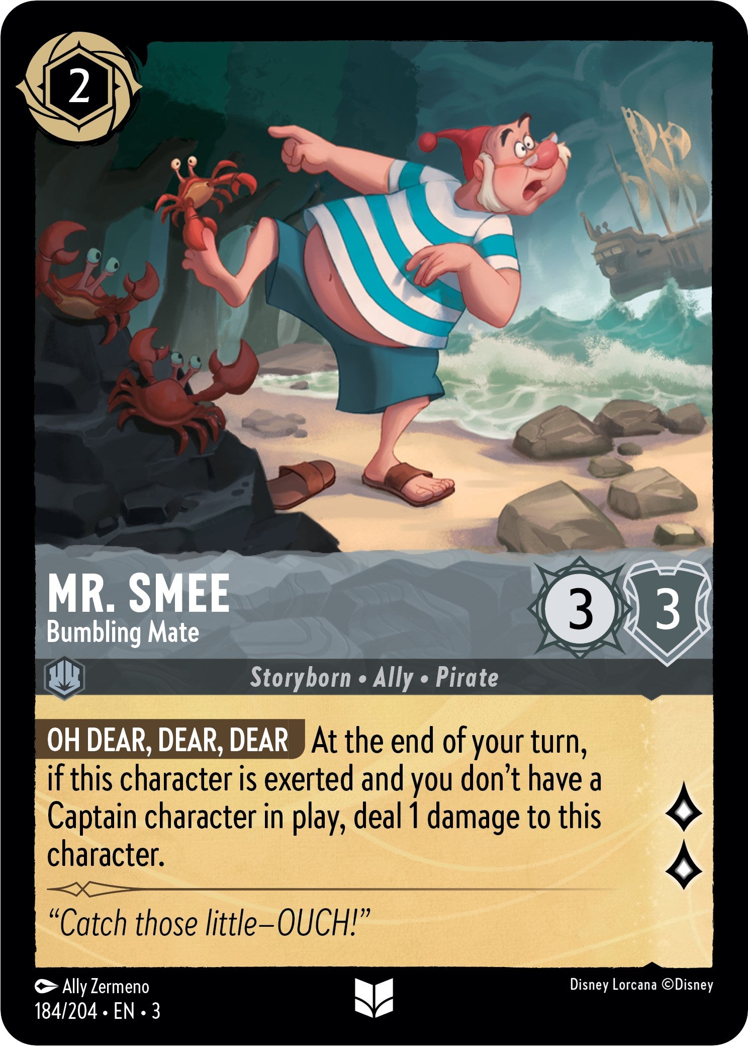 Mr. Smee - Bumbling Mate (184/204) [Into the Inklands] | Jack's On Queen