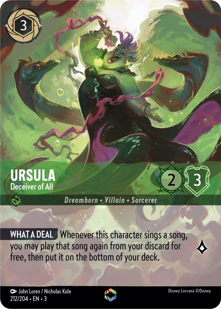 Ursula - Deceiver of All (Enchanted) (212/204) [Into the Inklands] | Jack's On Queen