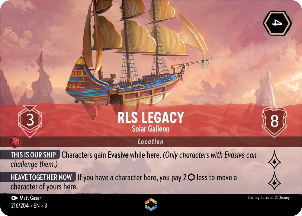 RLS Legacy - Solar Galleon (Enchanted) (216/204) [Into the Inklands] | Jack's On Queen