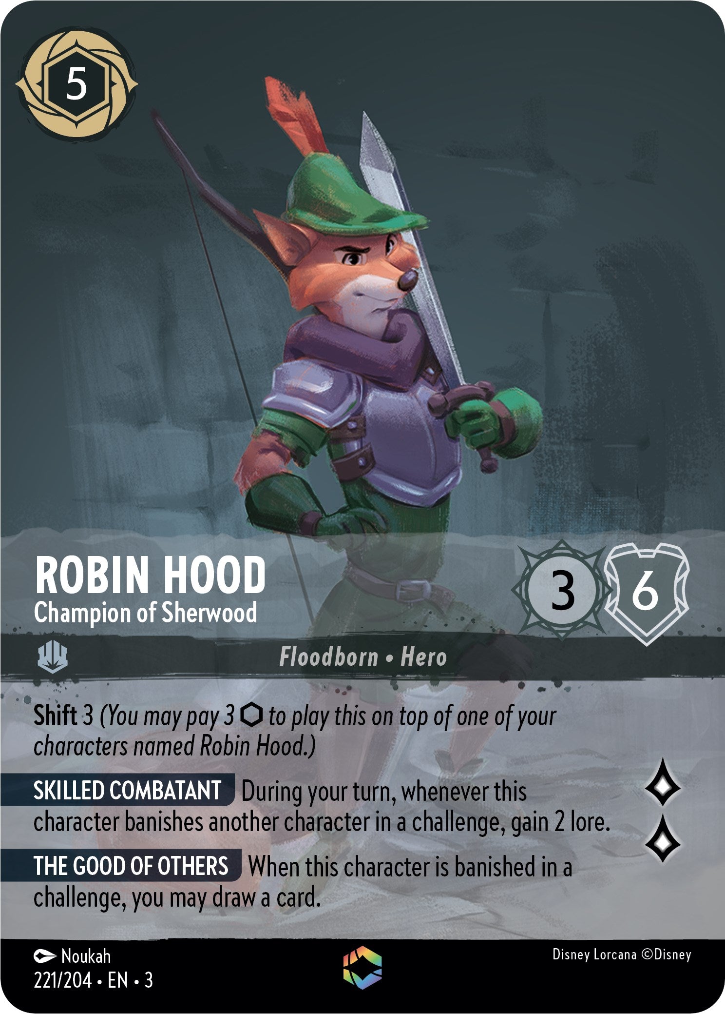 Robin Hood - Champion of Sherwood (Enchanted) (221/204) [Into the Inklands] | Jack's On Queen