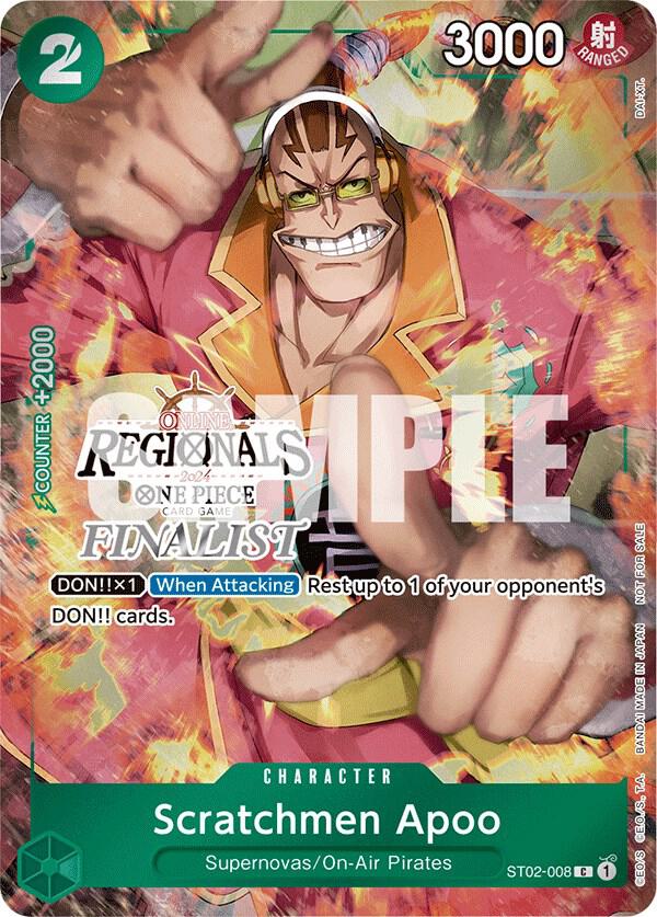 Scratchmen Apoo (Online Regional 2024) [Finalist] (ST02-008) [One Piece Promotion Cards] | Jack's On Queen
