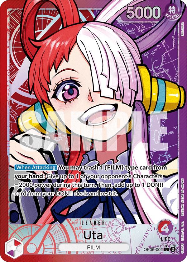 Uta (Alternate Art) (OP06-001) [Wings of the Captain] | Jack's On Queen