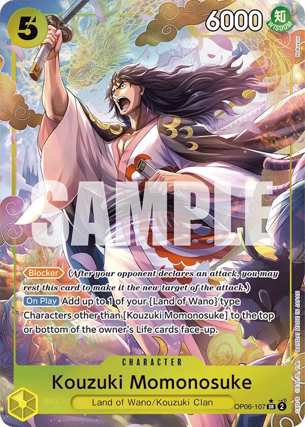 Kouzuki Momonosuke (Alternate Art) (OP06-107) [Wings of the Captain] | Jack's On Queen