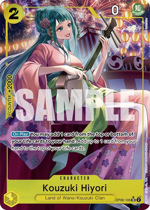 Kouzuki Hiyori (Alternate Art) (OP06-106) [Wings of the Captain] | Jack's On Queen