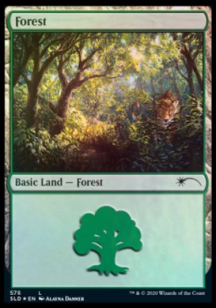 Forest (Cats) (576) [Secret Lair Drop Promos] | Jack's On Queen