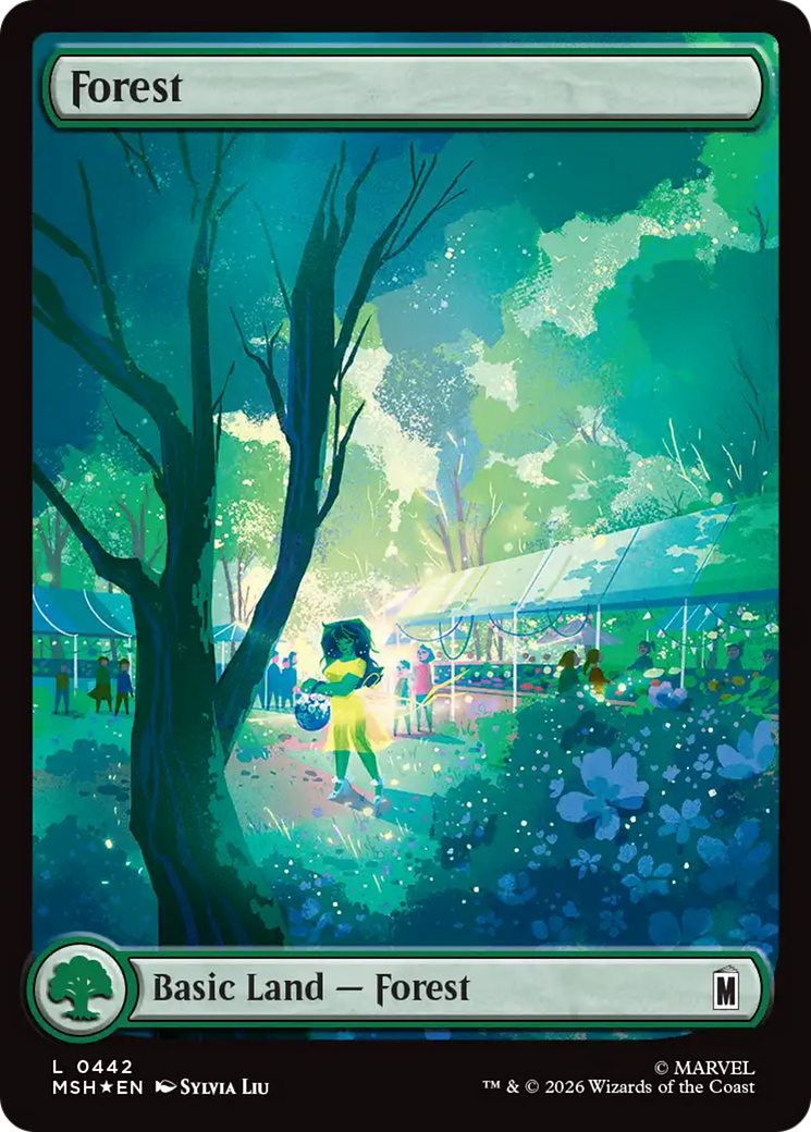 Forest (0442) (Surge Foil) [Marvel Super Heroes] | Jack's On Queen