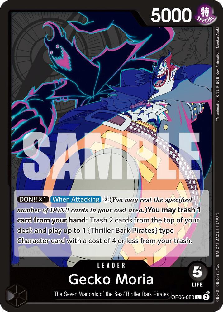 Gecko Moria (080) (OP06-080) [Wings of the Captain] | Jack's On Queen