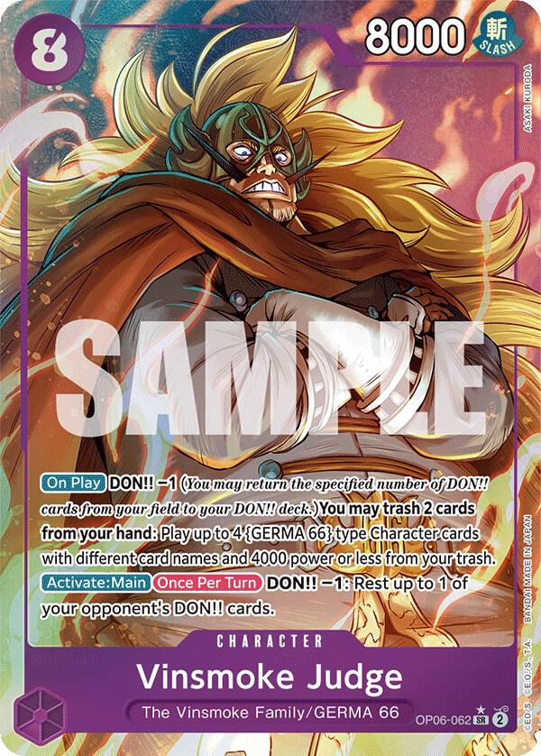Vinsmoke Judge (Alternate Art) (OP06-062) [Wings of the Captain] | Jack's On Queen