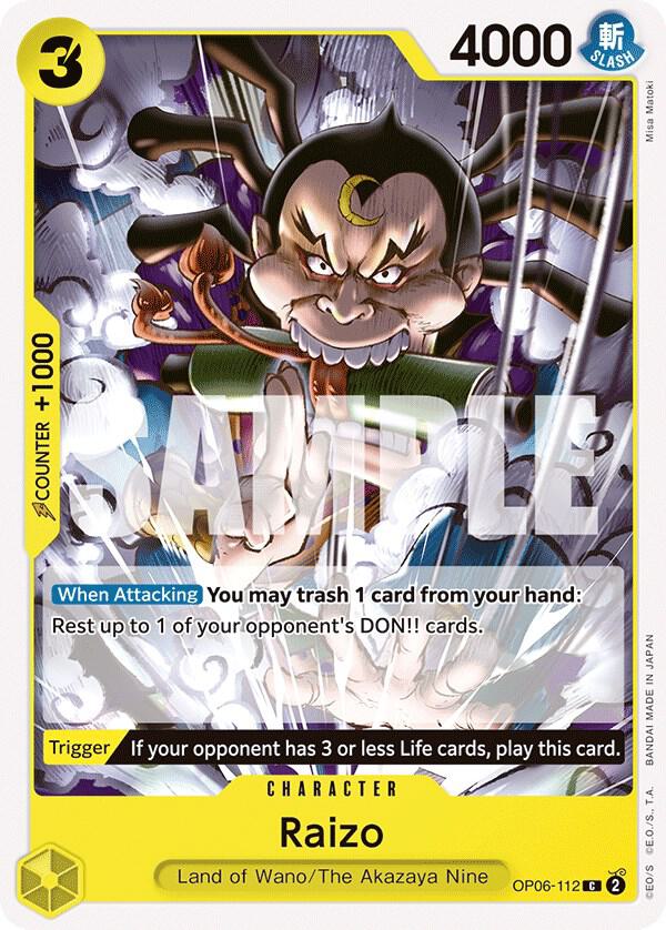 Raizo (OP06-112) [Wings of the Captain] | Jack's On Queen