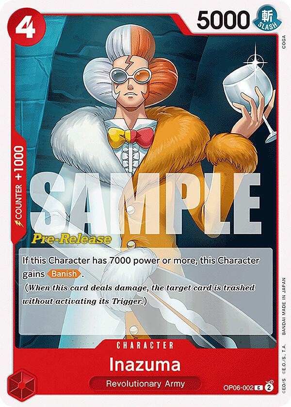 Inazuma (OP06-002) [Wings of the Captain Pre-Release Cards] | Jack's On Queen