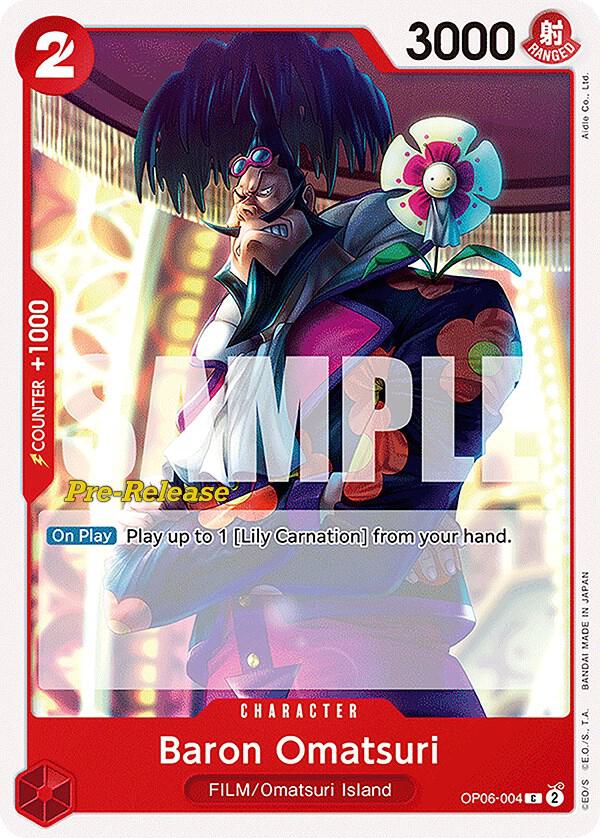 Baron Omatsuri (OP06-004) [Wings of the Captain Pre-Release Cards] | Jack's On Queen