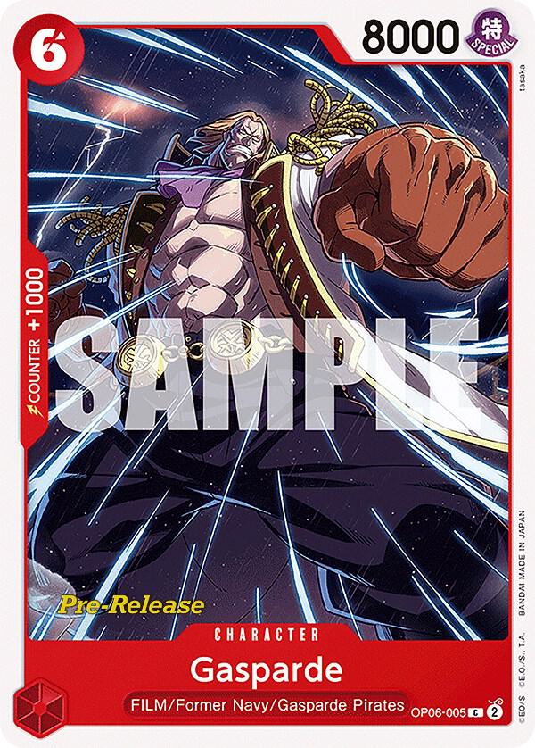 Gasparde (OP06-005) [Wings of the Captain Pre-Release Cards] | Jack's On Queen