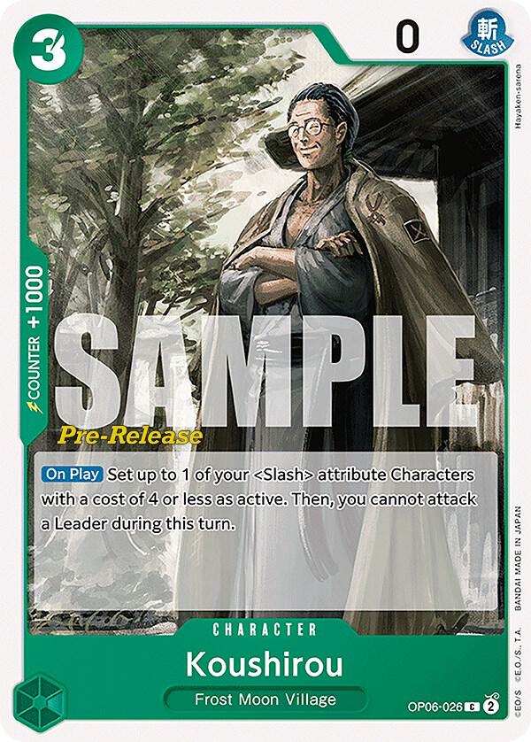 Koushirou (OP06-026) [Wings of the Captain Pre-Release Cards] | Jack's On Queen